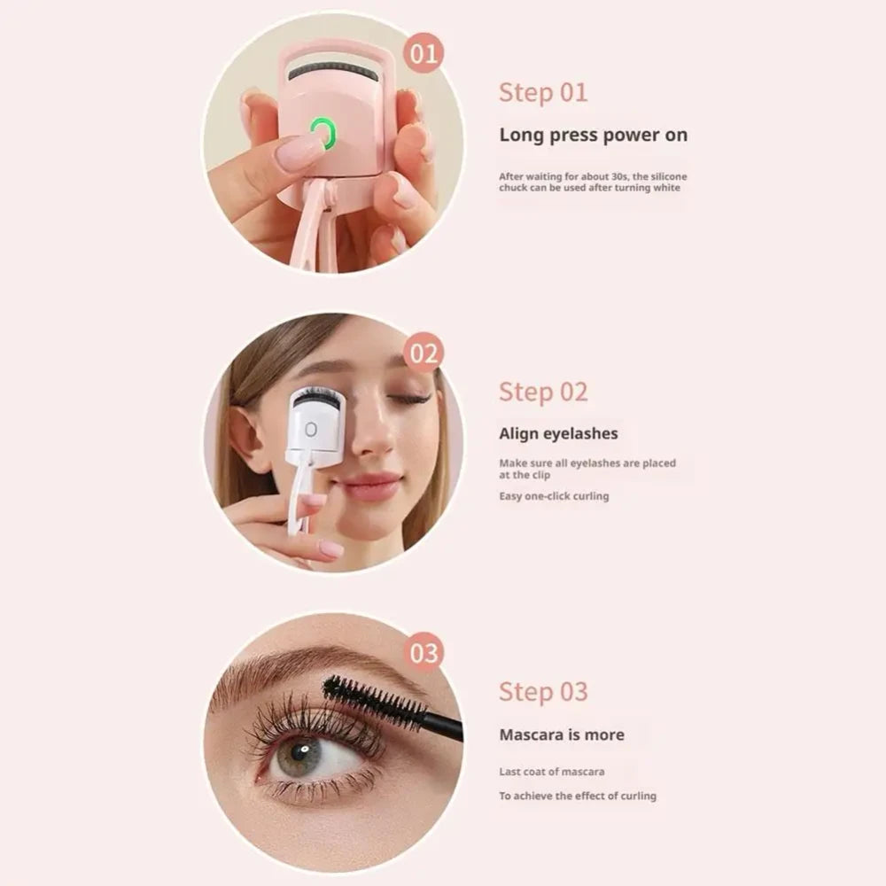 Rechargeable Heated Eyelash Curler