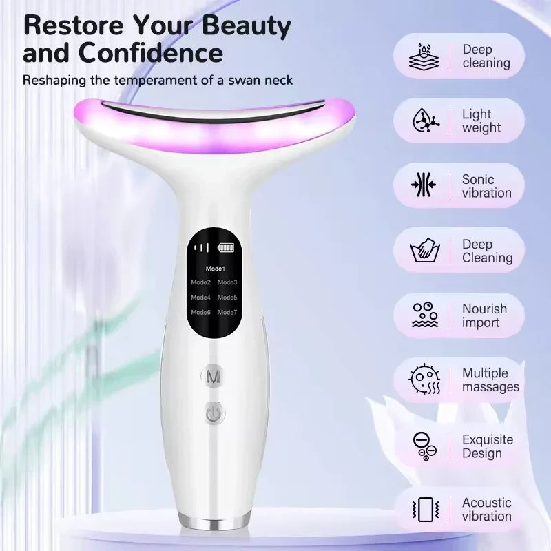 EMS Microcurrent LED Face Neck Lifting Machine
